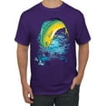 thumbnail image 1 of Mahi-Mahi Fish Catching Small Fish Animal Lover Men's Graphic T-Shirt, Purple, 5XL, 1 of 3