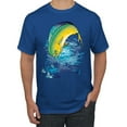 thumbnail image 1 of Mahi-Mahi Fish Catching Small Fish Animal Lover Men's Graphic T-Shirt, Royal, Small, 1 of 3