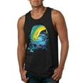 thumbnail image 1 of Mahi-Mahi Fish Catching Small Fish Animal Lover Mens Graphic Tank Top, Black, Small, 1 of 3