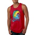 thumbnail image 1 of Mahi-Mahi Fish Catching Small Fish Animal Lover Mens Graphic Tank Top, Red, Small, 1 of 3