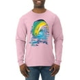 thumbnail image 1 of Mahi-Mahi Fish Catching Small Fish Animal Lover Mens Long Sleeve Shirt, Light Pink, 2XL, 1 of 3
