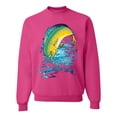 thumbnail image 1 of Mahi-Mahi Fish Catching Small Fish Animal Lover Unisex Crewneck Graphic Sweatshirt, Fuschia, 3XL, 1 of 3