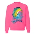 thumbnail image 1 of Mahi-Mahi Fish Catching Small Fish Animal Lover Unisex Crewneck Graphic Sweatshirt, Neon Pink, 2XL, 1 of 3
