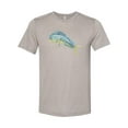 thumbnail image 1 of "Mahi Mahi Shirt, Watercolor Mahi Mahi, Unisex T, Sublimation Tee, Dolphin Fish, Sea Life, Fishing Shirt, Fishing Tee, Mahi, Seafood, Fishing, Heather Stone, SMALL", 1 of 1