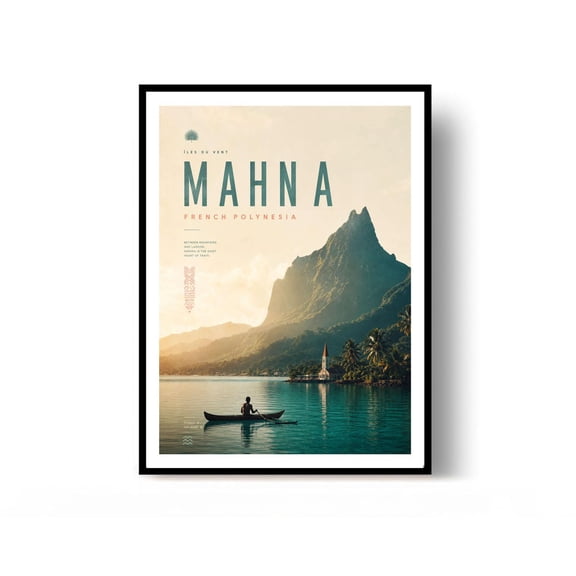 Mahina Travel Print French Polynesia Wall Decor