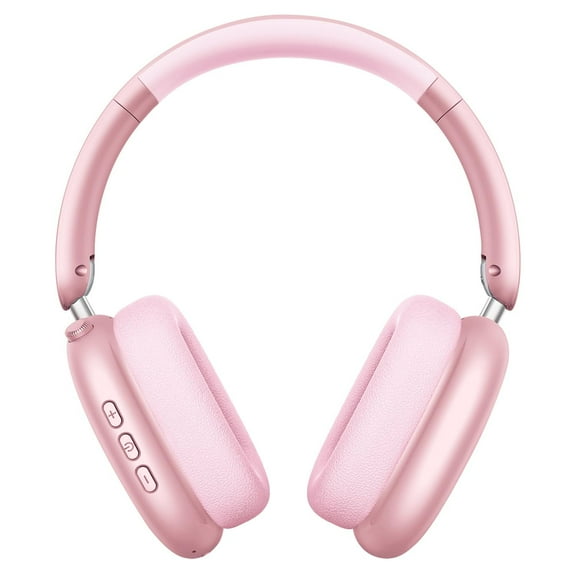 Mahipey Y01 Wireless Over-Ear Headphones with Active Noise Cancelling,Hi-Res Audio,48H Playtime,Foldable Design Bluetooth Headphones for iPhone/Samsung/Android/PC(Pink)