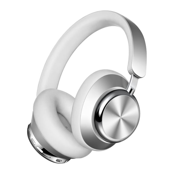 Mahipey Y03 Bluetooth Headphones,Wireless Over Ear Active Noise Cancelling Headphones,48H Playtime,High Sound Quality,6 EQ Music Modes,Soft Ear Cushion,Silver