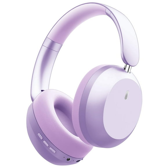 Mahipey Y05 Bluetooth Headphones Wireless Over Ear with Microphone,48 Hours Playtime,High Sound Quality,Foldable Soft Earpads Earphones for Travel/Commute/Workouts Purple
