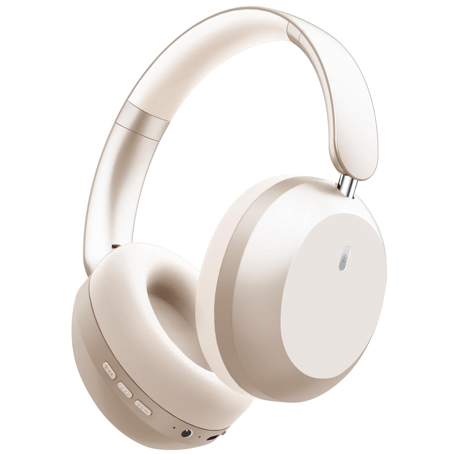 Mahipey Y05 Bluetooth Headphones Wireless Over Ear with Microphone,48 Hours Playtime,High Sound Quality,Foldable Soft Earpads Earphones for Travel/Commute/Workouts Gold