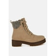 thumbnail image 1 of Mahisha Knitted Collar Zip-Up Hiker Boots, 1 of 10
