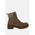 thumbnail image 1 of Mahisha Knitted Collar Zip-Up Hiker Boots, 1 of 11