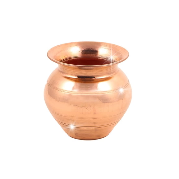 Mahita Collection Copper Kalash for Pooja & Puja Mandir | Small Size Copper Lota for Puja Rituals | 1.8 Inch