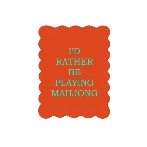 Mahjong Accessories, Thick Pvc Tile Pusher, Vermilion, 5X7 In, 1 Pc, Cat Decor for Home, Home Decorations, Funny Cat Gifts, Neon Decorations, Game Night Party Decorations