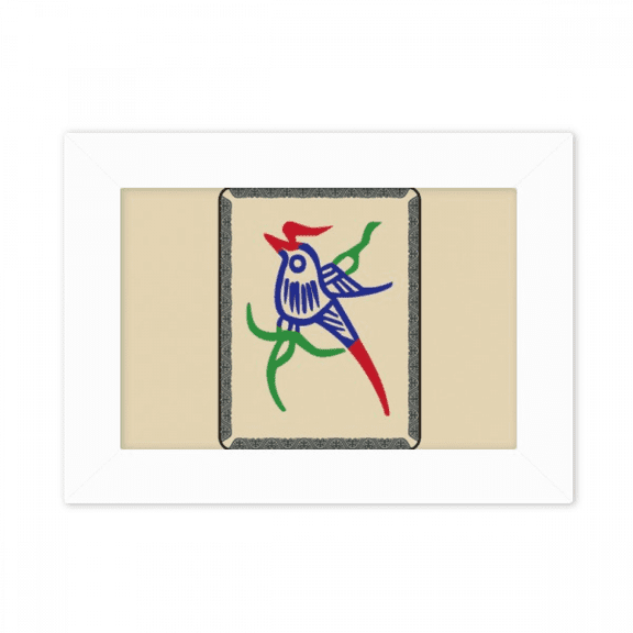 Mahjong Bar 1 Tiles Pattern Photo Mount Frame Picture Art Painting Desktop 5x7 inch