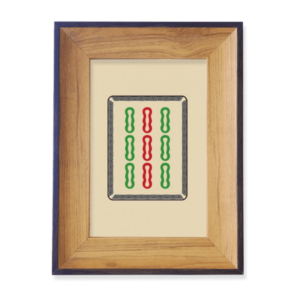 Mahjong Bar 9 Tiles Pattern Photo Frame Exhibition Display Art Desktop Painting
