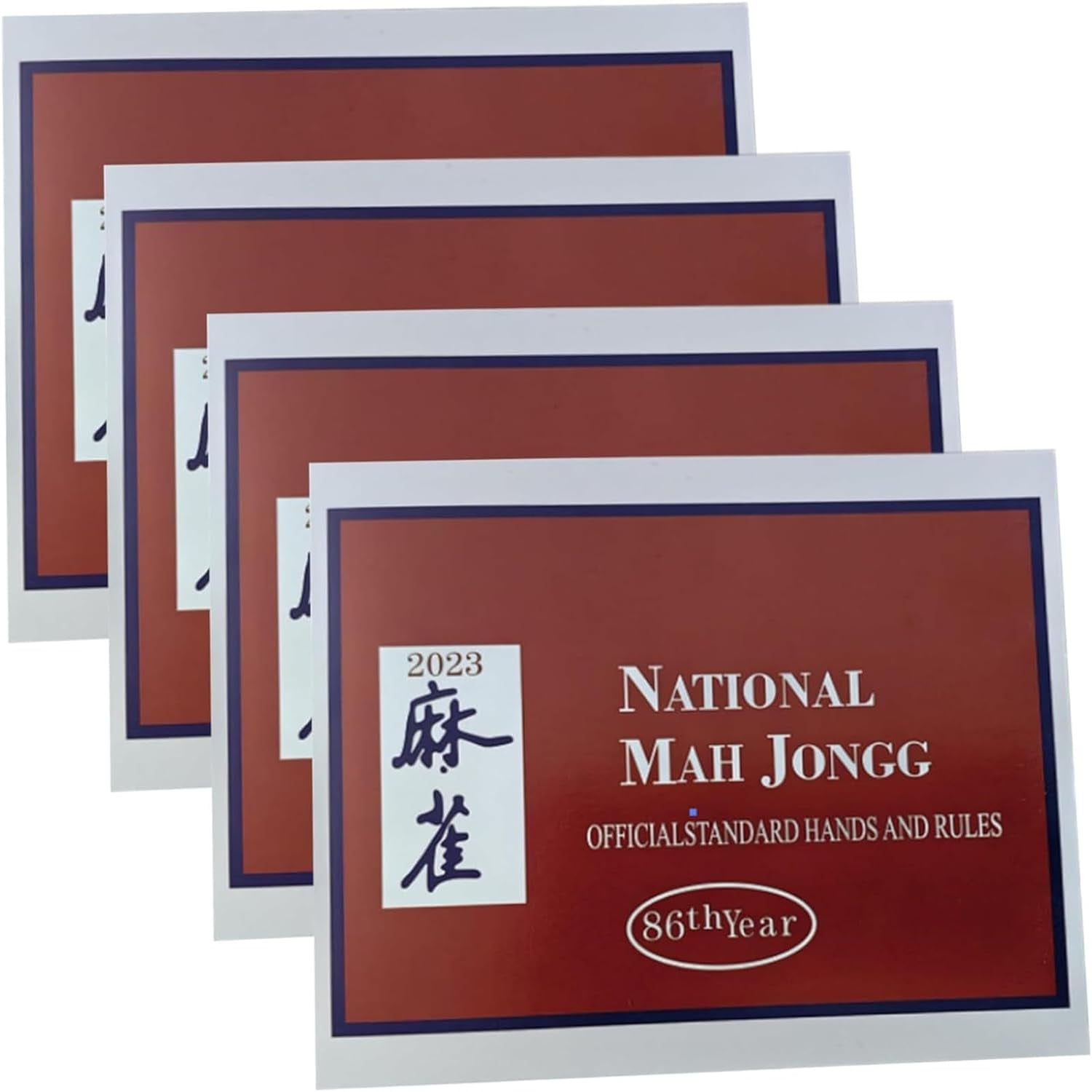 Mahjong Card 2023, 4PC Mahjong Score Cards, Mahjong Cards 2023 Large Print, National Mahjong ...