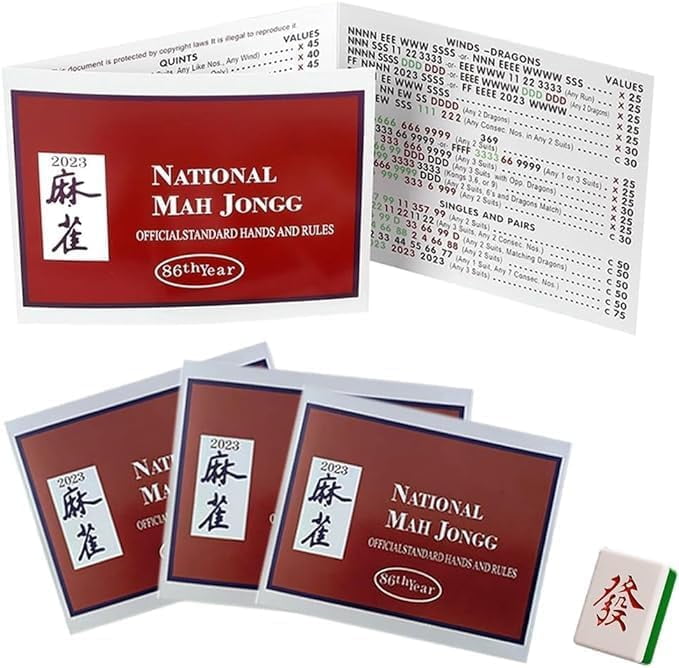 Printable Mahjong Score Cards