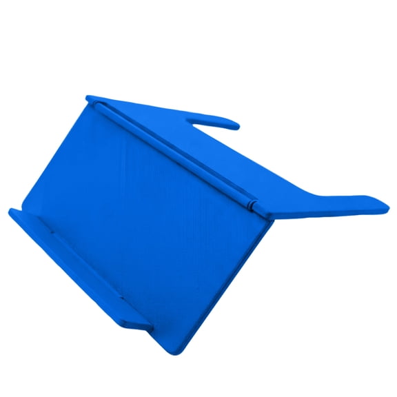 Mahjong Card Holder – Foldable Under-Mat Slide-in Stand for American Mahjong, Space-Saving Angled Viewing Display Rack, 3D-Printed Table Accessory (Blue-1PC)