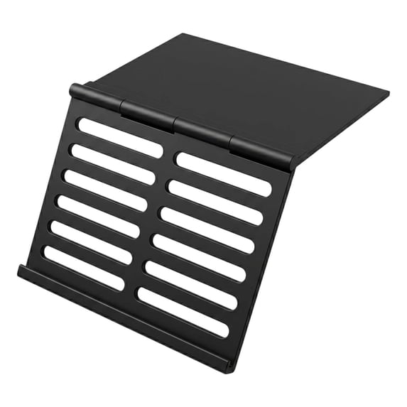 Mahjong Card Holder for Table,Lightweight Mahjong Table Accessories,Under Mat Slide in Stand Angled Viewing Rack Foldable 3D Printed Space Saving Accessory for American Mahjong Player (Black)