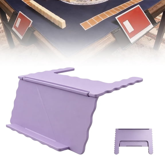Mahjong Card Holder for Table, Under Mat Slide in Stand Angled Viewing Rack, Mahjong Table Accessories, Foldable 3D Printed Space Saving Accessory for American Mahjong