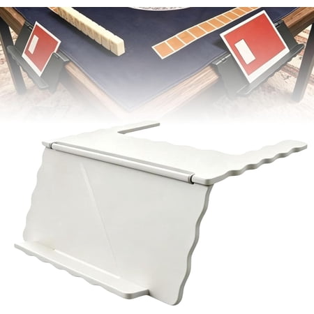 Mahjong Card Holder for Table, Under Mat Slide-in Stand, Angled Viewing Rack, Foldable Space Saving Table Accessory, Lightweight 3D Printed Card Display for American Mahjong Player