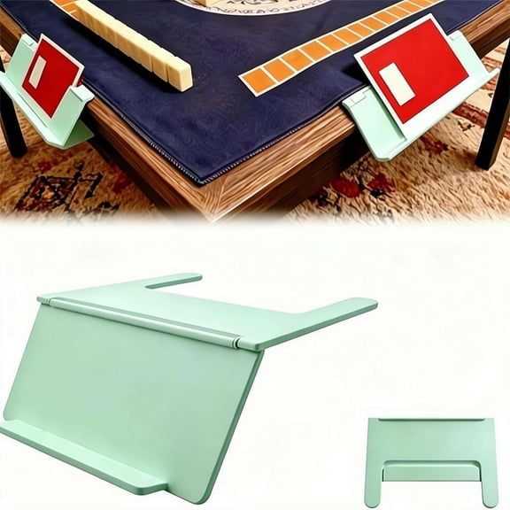 Mahjong Card Holder for Table,Under Mat Slide in Stand Angled Viewing Rack,Angled ViewingRack,Foldable Desk Edge Scorecards Rack,3D Printed Space Saving Accessory for American Mahjong Mat
