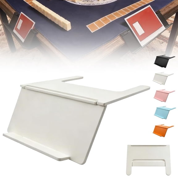 Mahjong Card Holder for Table, Waterproof Holders Under Mat Slide in Stand Angled Viewing Rack Foldable 3D Printed Space Saving Accessory for American Mahjong Mat Racks Accessories