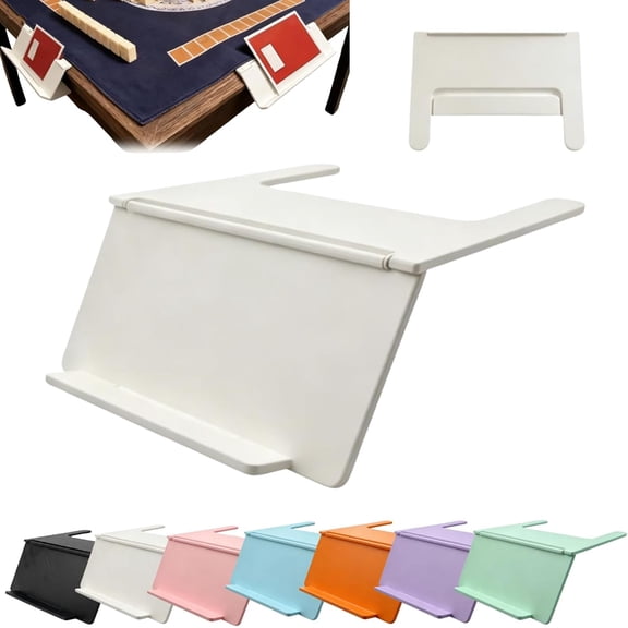 Mahjong Card Holder for Table, Mahjong Card Holder, Under Mat Slide in Stand, Angled Viewing Rack, Foldable Design, for American Mahjong