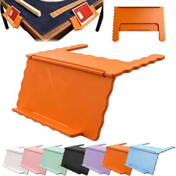 Mahjong Card Holder for Table, Mahjong Card Holder, Under Mat Slide in Stand, Angled Viewing Rack, Foldable Design, for American Mahjong