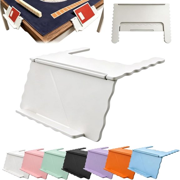 Mahjong Card Holder for Table, Mahjong Card Holder, Under Mat Slide in Stand, Angled Viewing Rack, Foldable Design, for American Mahjong