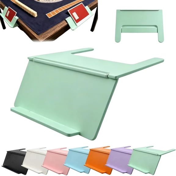 Mahjong Card Holder for Table, Mahjong Card Holder, Under Mat Slide in Stand, Angled Viewing Rack, Foldable Design, for American Mahjong