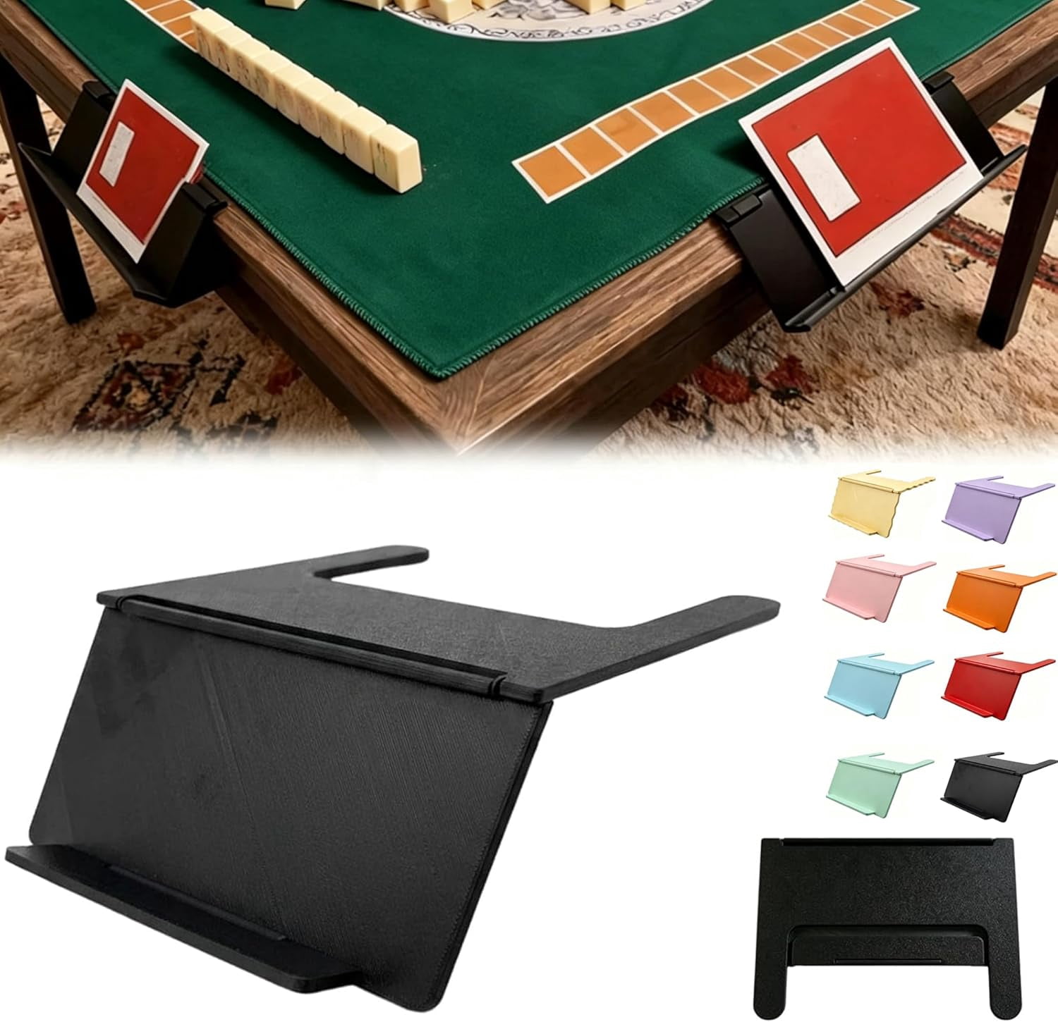 Strek Viewing Rack Mahjong Card Holder for Table, Waterproof Under Mat Slide in Stand ...