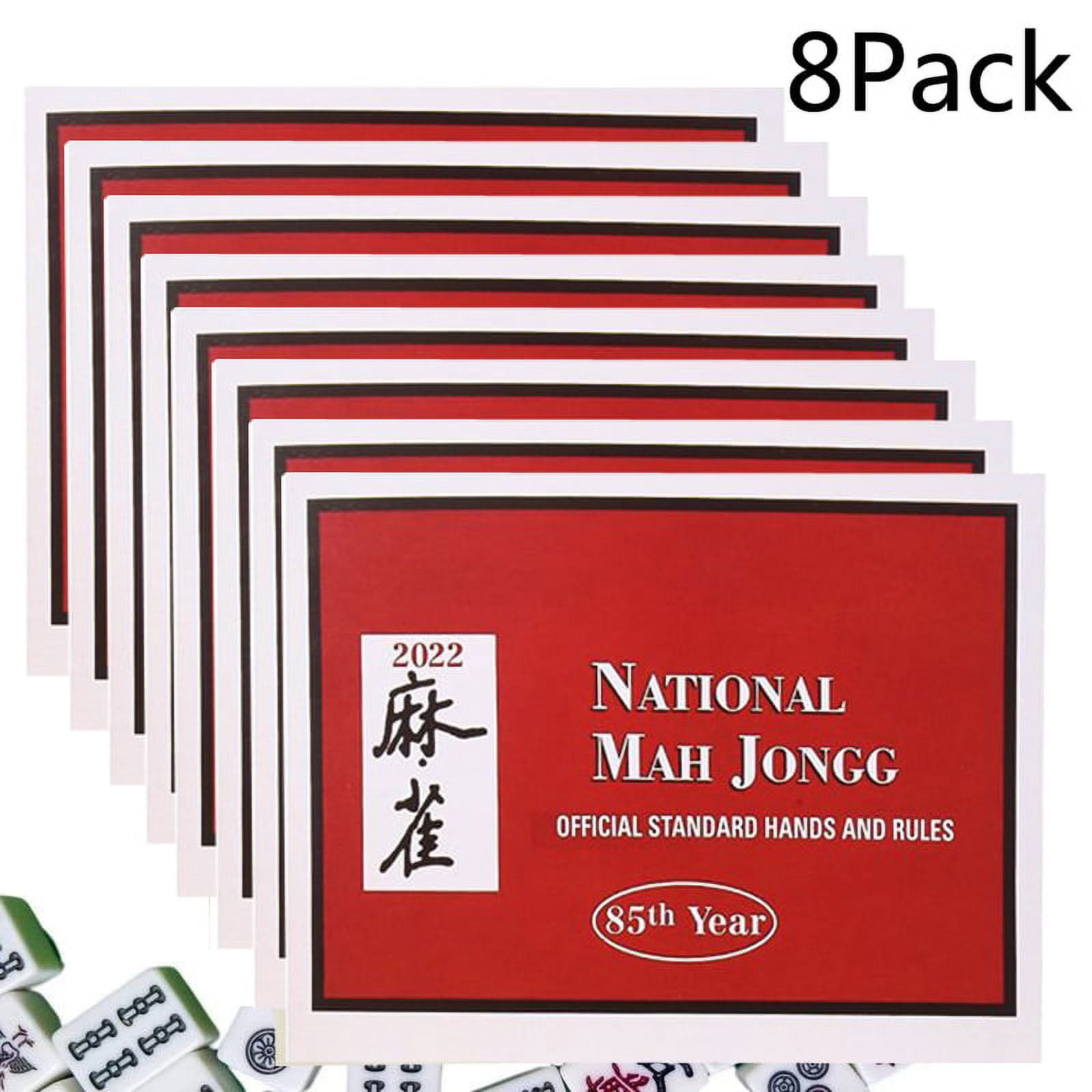 8 Pack Mahjong Cards 2023, Mahjong League Rules Card, Official Hands