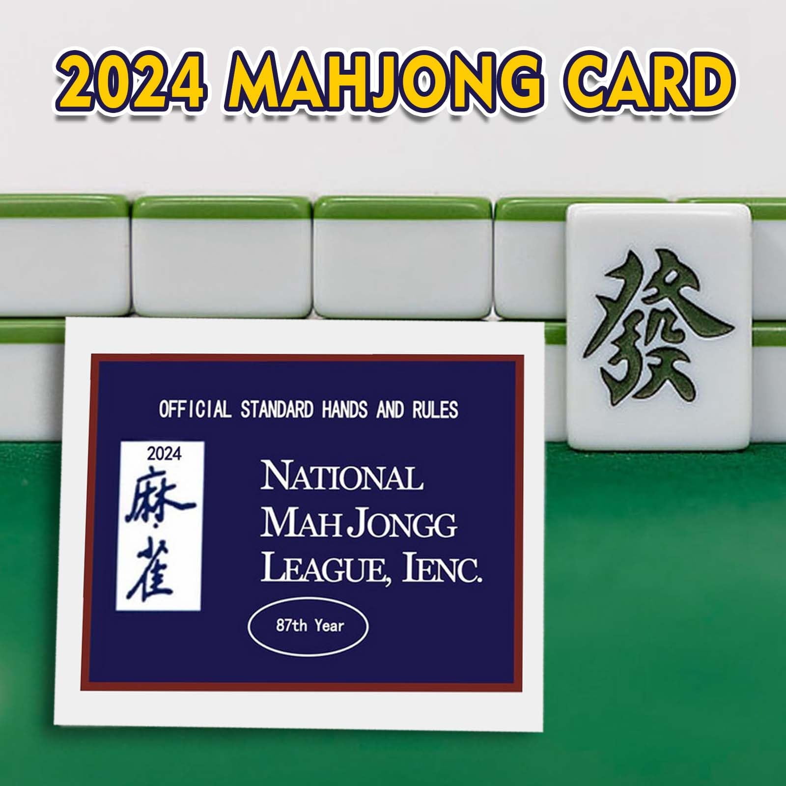 Mahjong Cards 2024, 2024 Mahjong Card Official Large Print, National