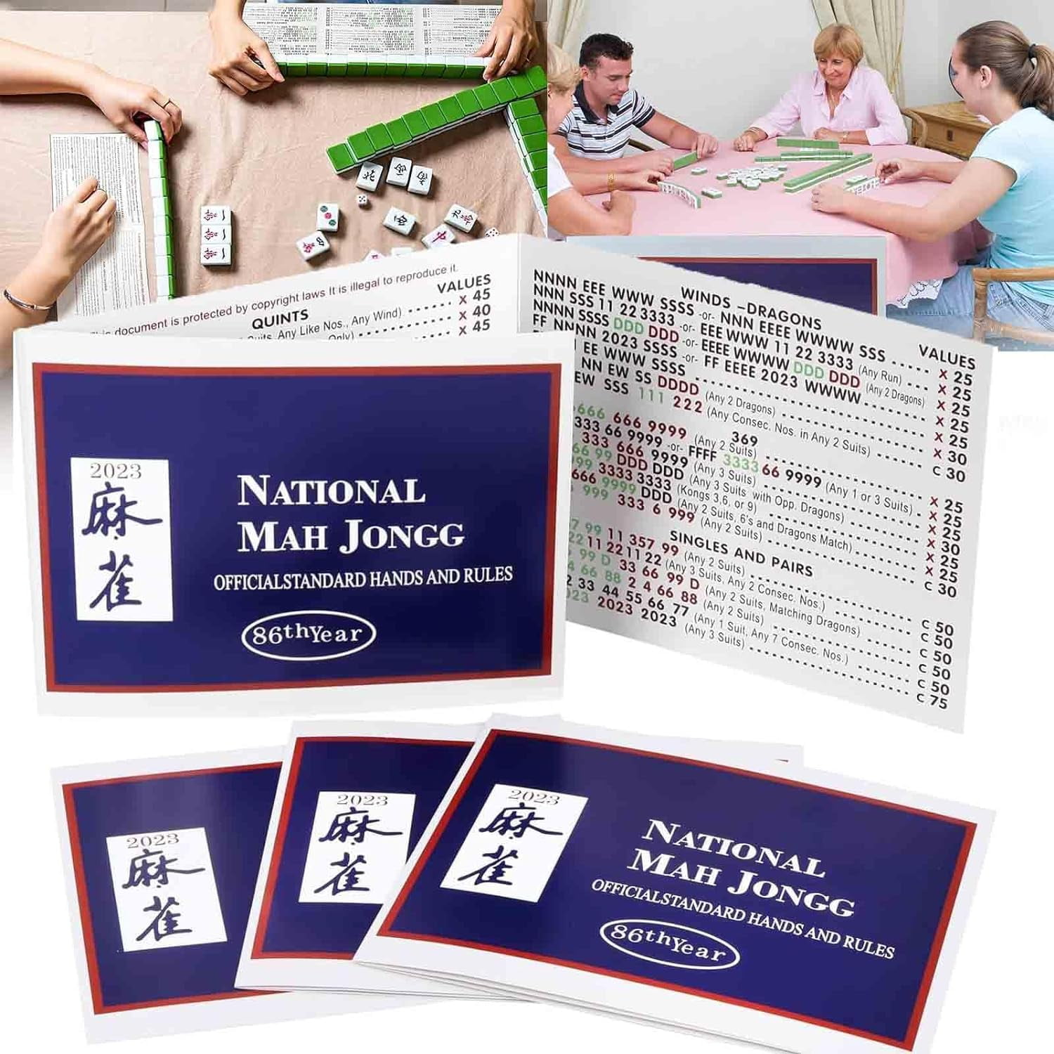 Mahjong Cards 2024, 2024 Mahjong Card Official Large Print, National