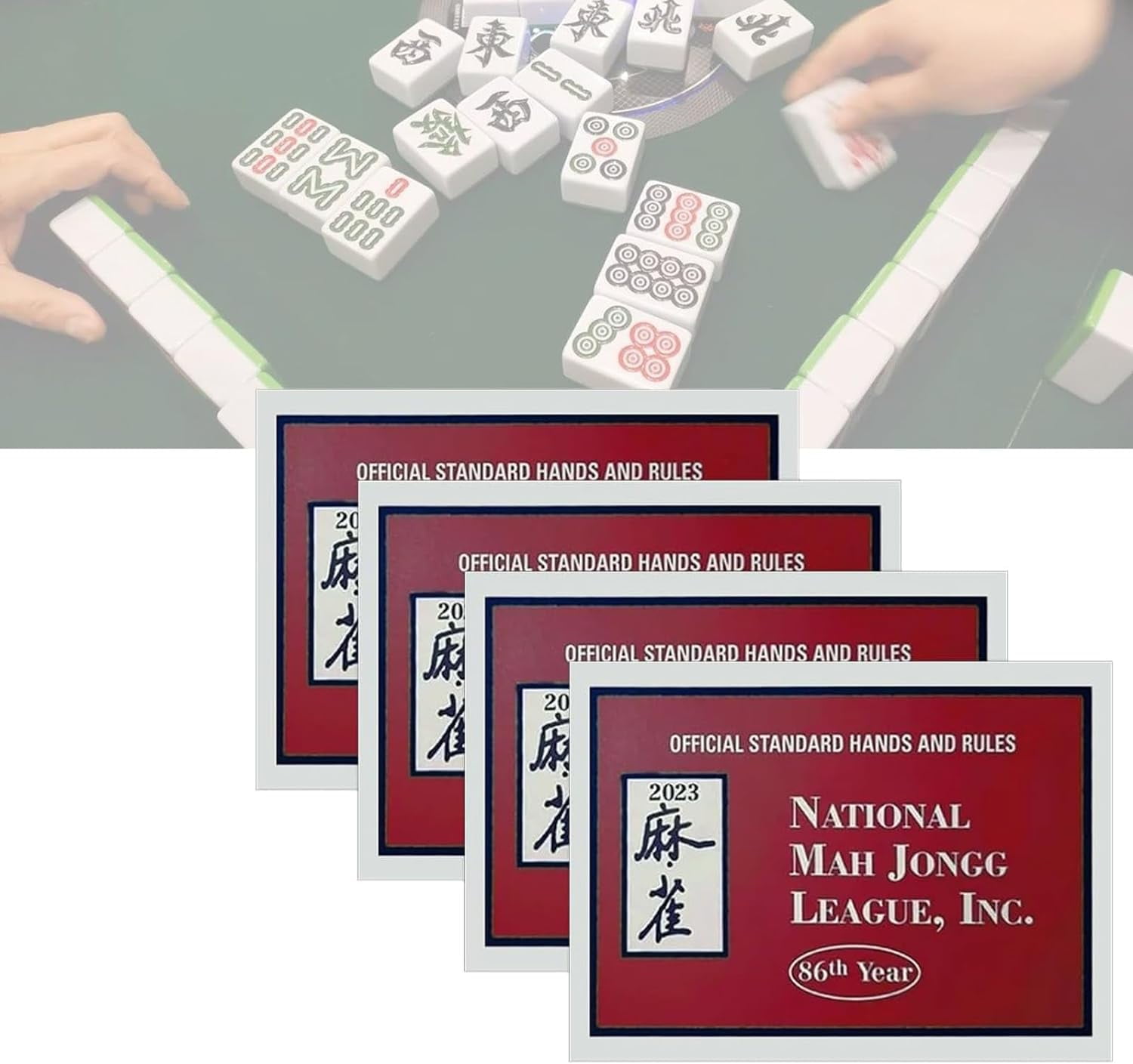 Mahjong Cards 2024, 2024 Large Print Mahjong Scorecard, 4 Pack National