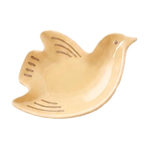 Mahjong Dice Dish for Game Tables – Ceramic Tile-Inspired Bird & Chip Tray for Game Night, Trinket Holder for Coins, Markers, Jewelry, and Accessories, Compact 11x10x6cm, Decorative Home Accent