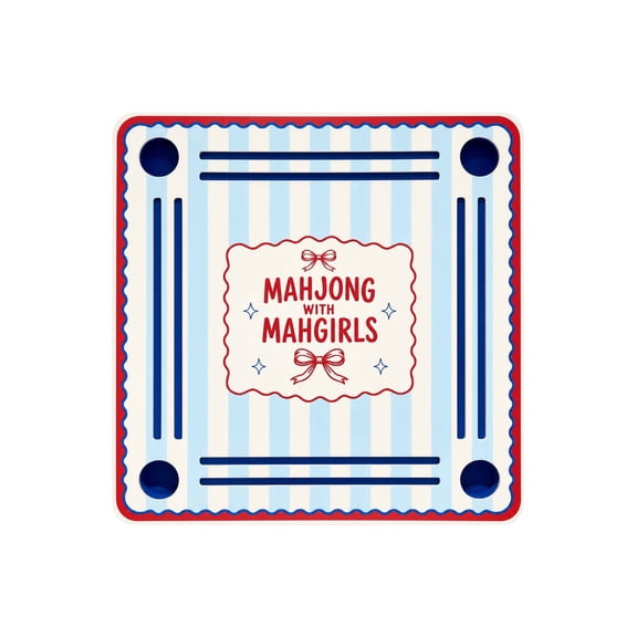Floating Mahjong Table, Double-Sided Game Board, Mahgirls theme design by Mad About Mahj
