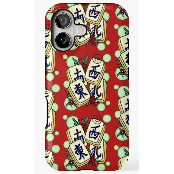 Mahjong Four Winds Studio Phone Case for iPhone 11 12 13 14 15 16 17 Pro Max