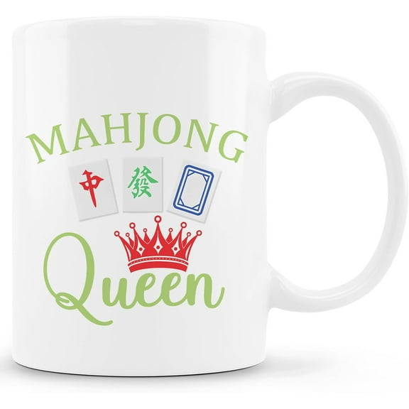 Mahjong Gifts Mug, Mah Jong Gifts for Women Coffee Cup Ceramic, Gift for Mah Jong Players Lovers, Mahjong Accessories Ceramic Coffee Tea Mug 11 oz