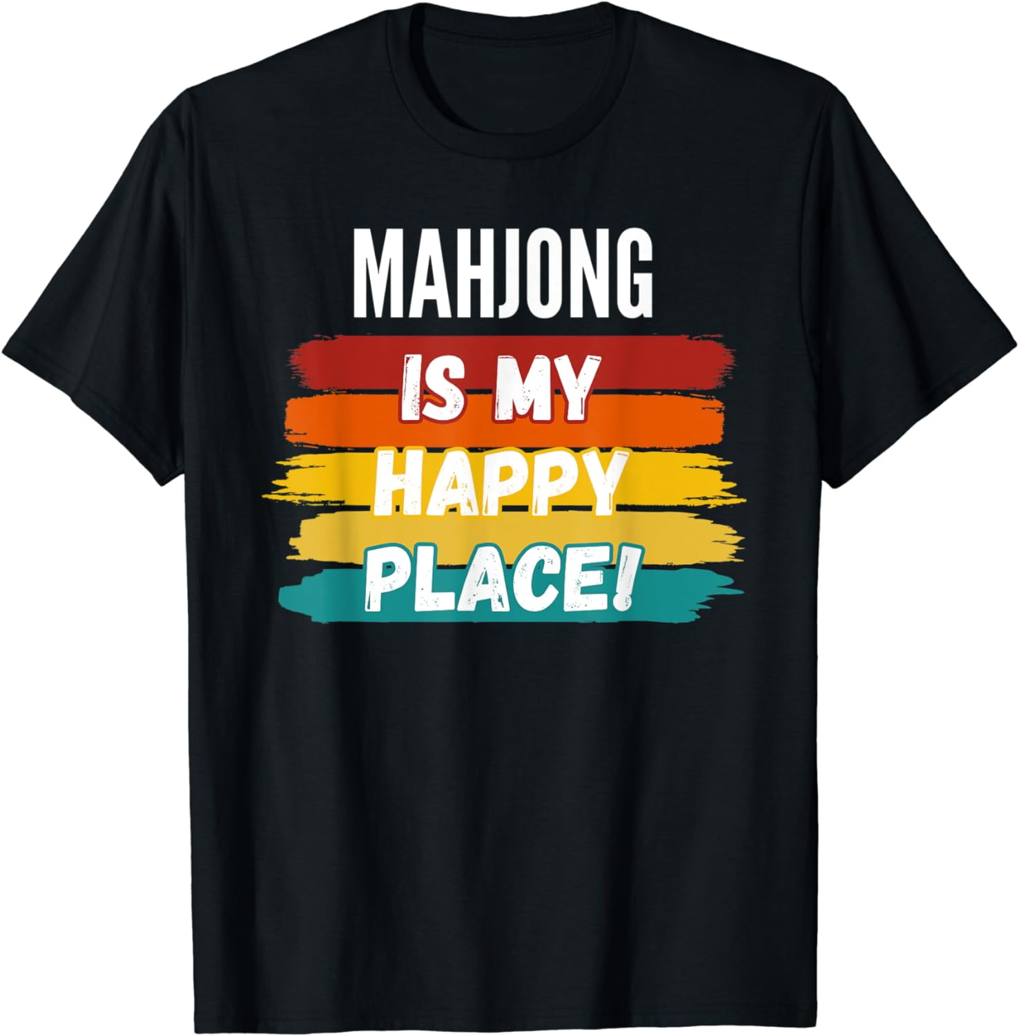 Mahjong Lover Gifts, Mahjong Is My Happy Place T-Shirt - Walmart.com