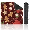 thumbnail image 1 of Mahjong Mat 31.5" x 31.5" Christmas seamless Hygge time Gingerbread cookies Christmas Non-Slip Noise Reduction American Mahjong Tiles Table Cover for Dominoes Poker Card Board Games Gift, 1 of 8