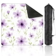thumbnail image 1 of Mahjong Mat 31.5" x 31.5" Cute purple floral whith green leave seamless watercolor watercolor Non-Slip Noise Reduction American Mahjong Tiles Table Cover for Dominoes Poker Card Board Games Gift, 1 of 8