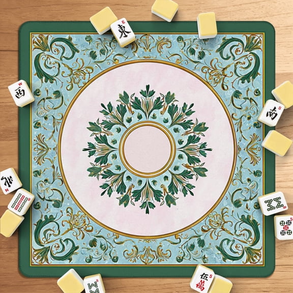 Fish Backgammon Table Mahjong Mat 31.5