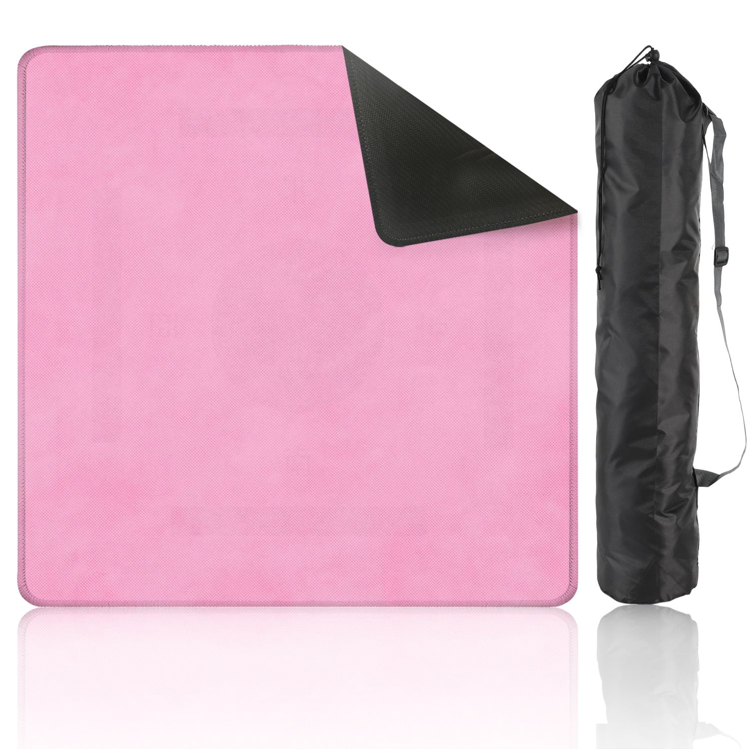 Mahjong Mat 31.5" x 31.5" Soft Pink Subtle Gradient Non-Slip Noise Reduction American Mahjong Tiles Table Cover for Dominoes Poker Card Board Games Gift