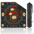 thumbnail image 1 of Mahjong Mat 31.5" x 31.5" Traditional Floral Anti-Slip and Noise Reduction Symmetry Design Mahjong Tiles Table Cover for Dominoes Poker Card Board and Tile Games, 1 of 8
