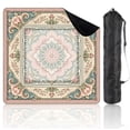 thumbnail image 1 of Mahjong Mat 31.5" x 31.5" Vintage Floral Mandala Soft Pink Blue Tones Non-Slip Noise Reduction American Mahjong Tiles Table Cover for Dominoes Poker Card Board Games Gift, 1 of 8