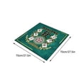 thumbnail image 1 of Mahjong Mat, Anti Slip and Noise Reduction Table Cover, 27.56" L x 27.56" W (70cm X 70cm) Mahjong Accessories Tablecloth for Mahjong, Poker, Card Games, Board Games and Dominoes, 1 of 5