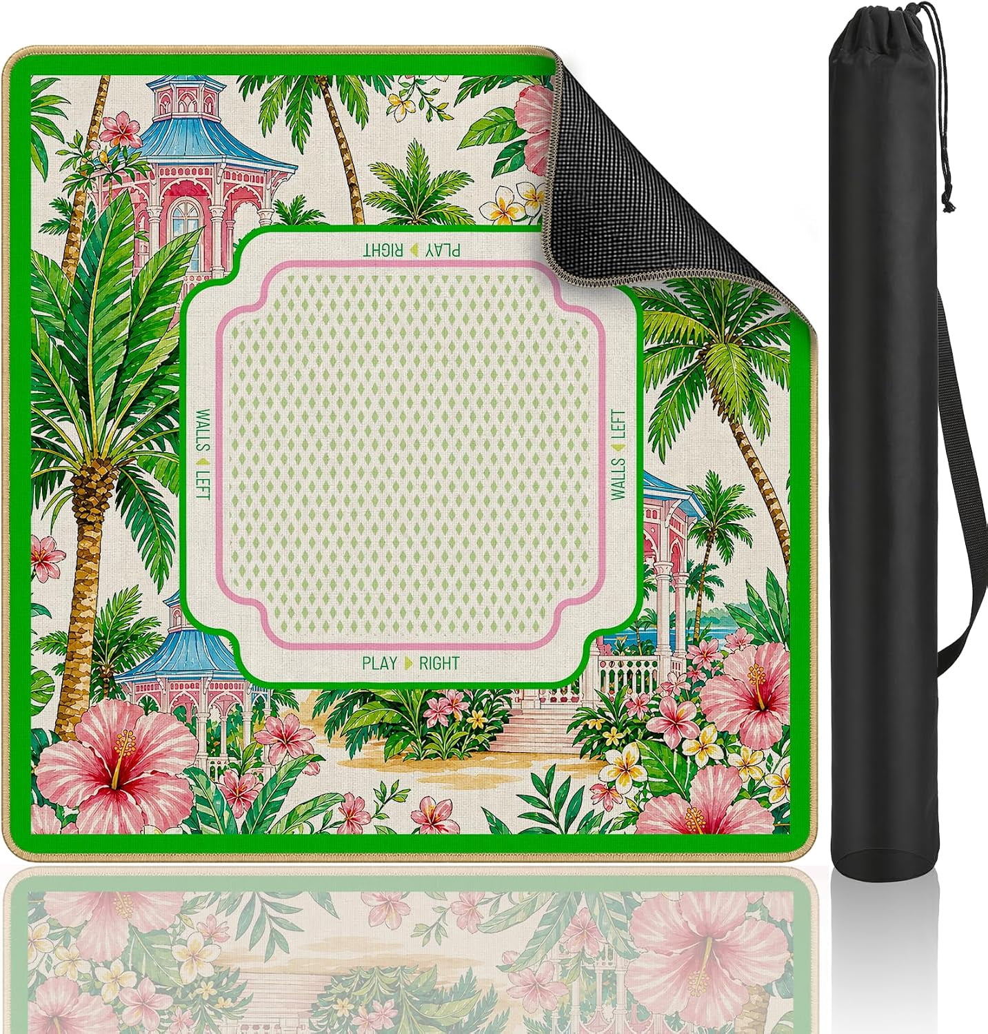 Table Math Linen Mahjong Mat Linen Mah Jong Table Mat, 31.5