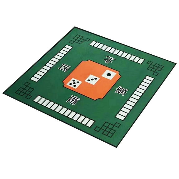 Mahjong Mat Thicken Mute 3D Effect Strong Water Absorption Exquisite Embroidery Non slip Square Mahjong Cloth Poker Table Pad